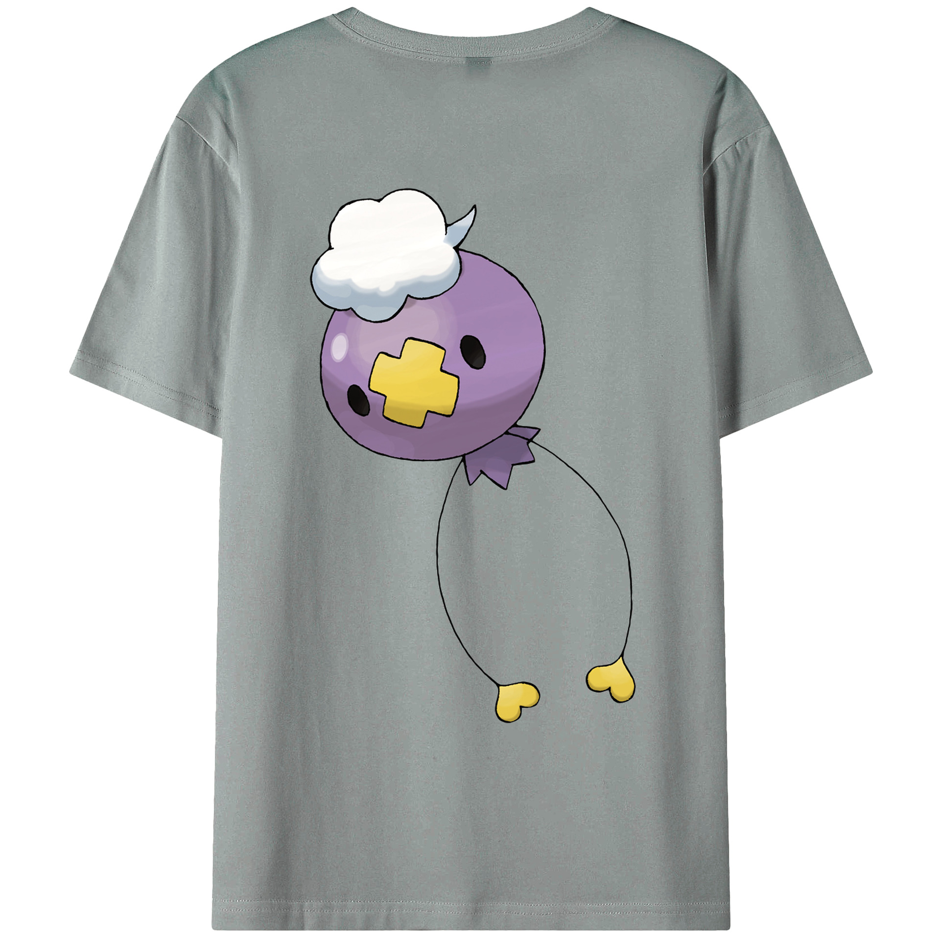 （画像用） ポケットモンスター Pokémon 綿100％ メンズ半袖Tシャツ（バックプリント） 通気性